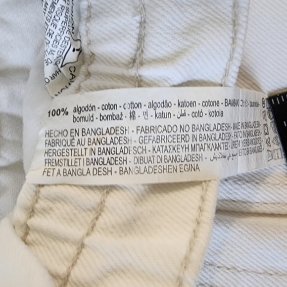 ❌️SOLD❌️NWT ZARA WHITE DENIM HIGH WAISTED PAPERBAG BERMUDA SHORTS - Picture 9 of 14